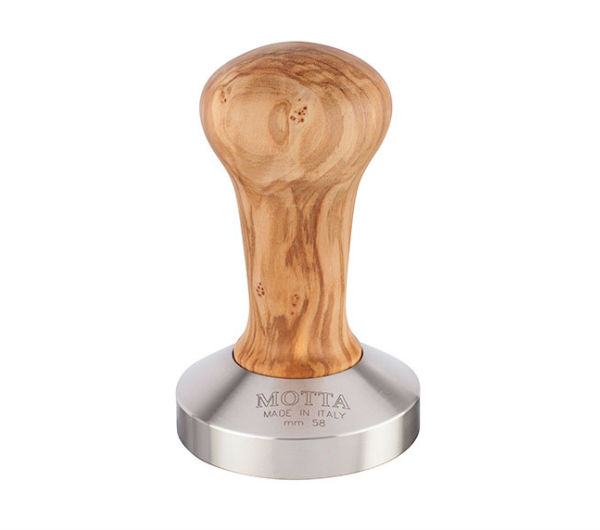 Professional Tamper 58.0mm Olive Wood - flat base